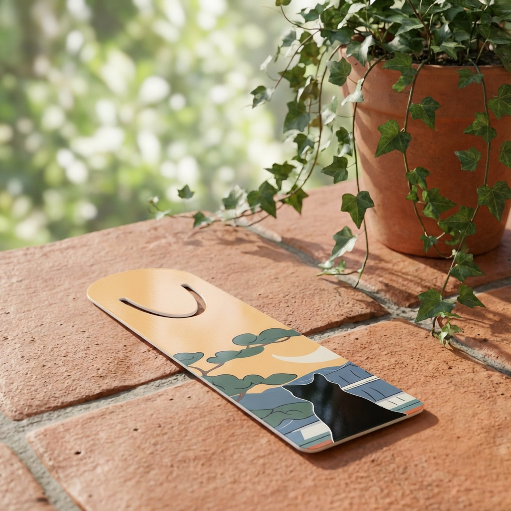Cat and the Moon — Metal Bookmark