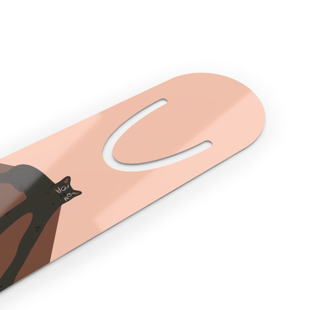 Long Cat on the Floor – Metal Bookmark