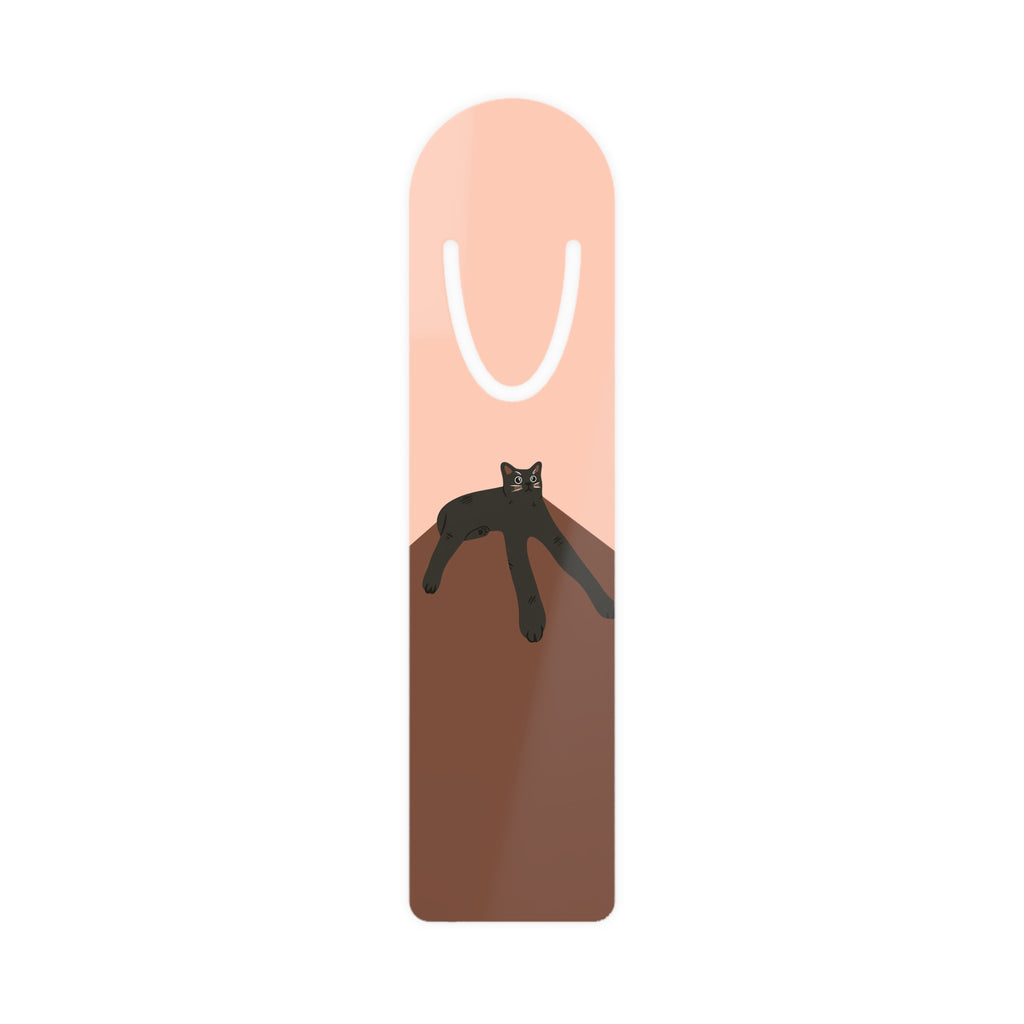 Long Cat on the Floor – Metal Bookmark